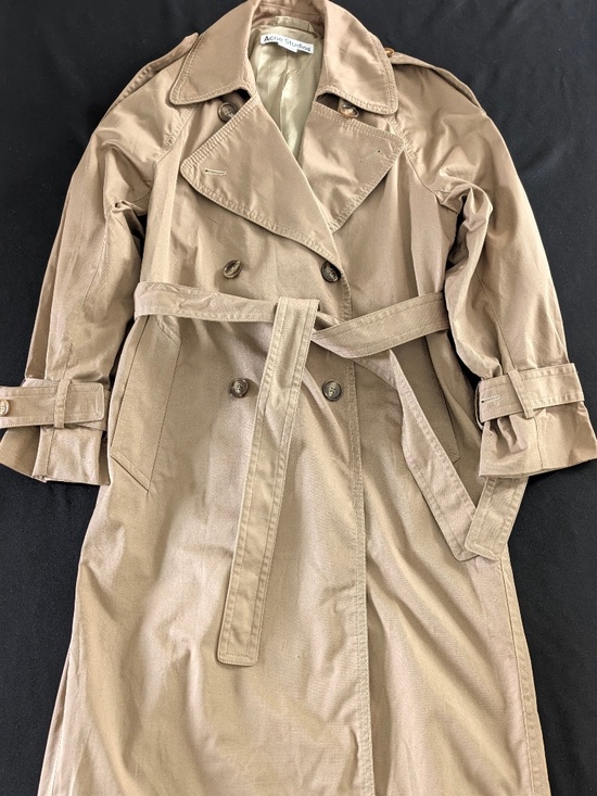 Acne Studios Jackets & Blazers - Acne Studios Odande Double Breasted Belted Trench Coat FR 34 US 2 Cold Beige NWT